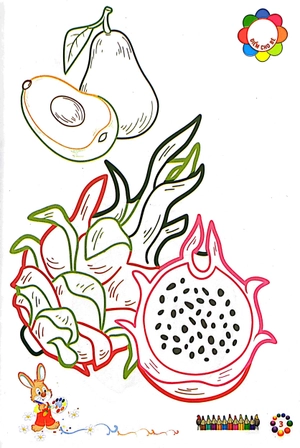 bé tô màu mẫu giáo - trái cây - Ảnh 5