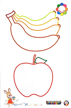 bé tô màu mẫu giáo - trái cây - Ảnh 7