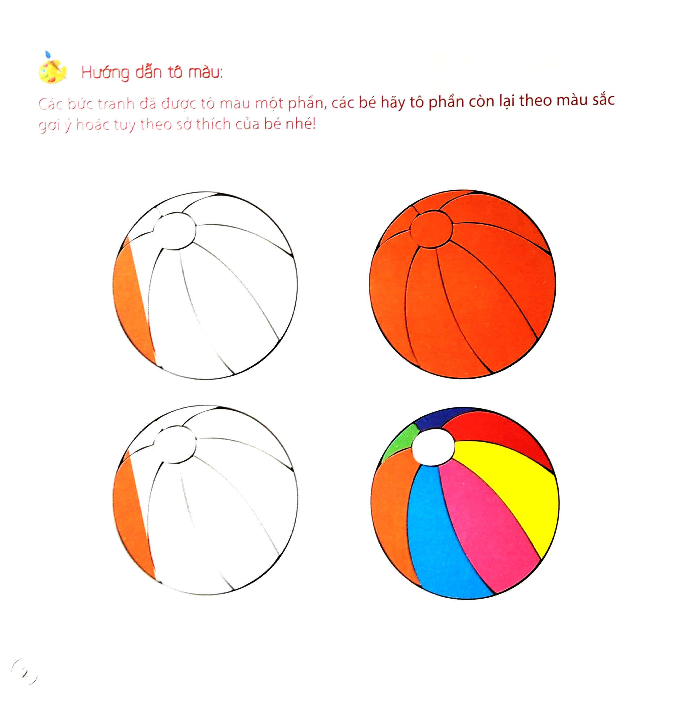 bé tô màu sáng tạo - tô màu theo gợi ý - Ảnh 3