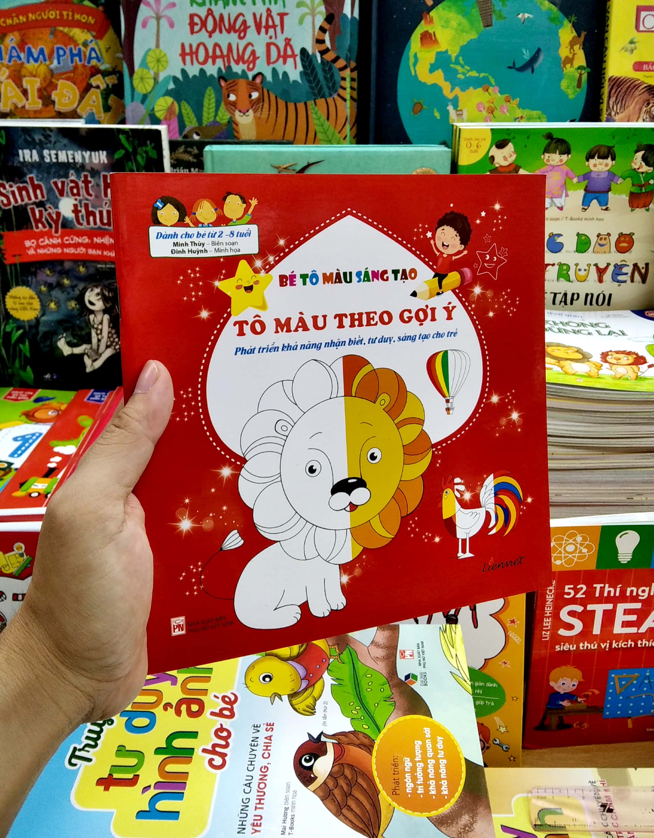 bé tô màu sáng tạo - tô màu theo gợi ý - Ảnh 7