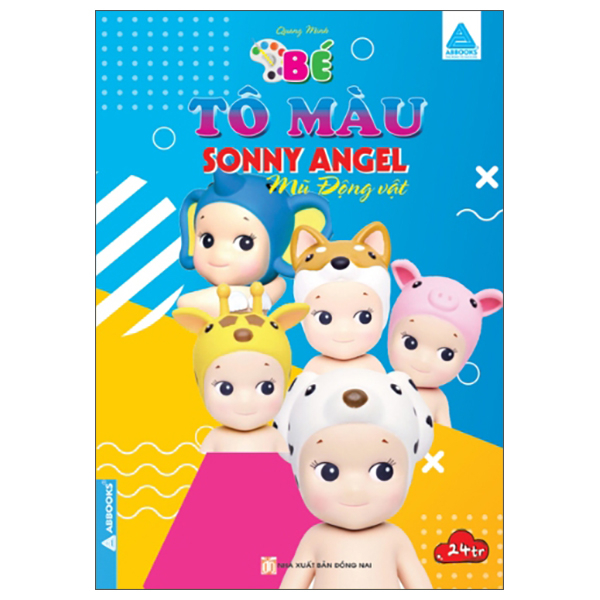 bé tô màu - sonny angel - mũ động vật
