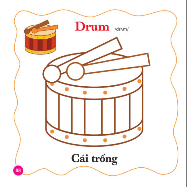 bé tô màu thế giới xung quanh - song ngữ anh-việt - đồ dùng hàng ngày - Ảnh 6