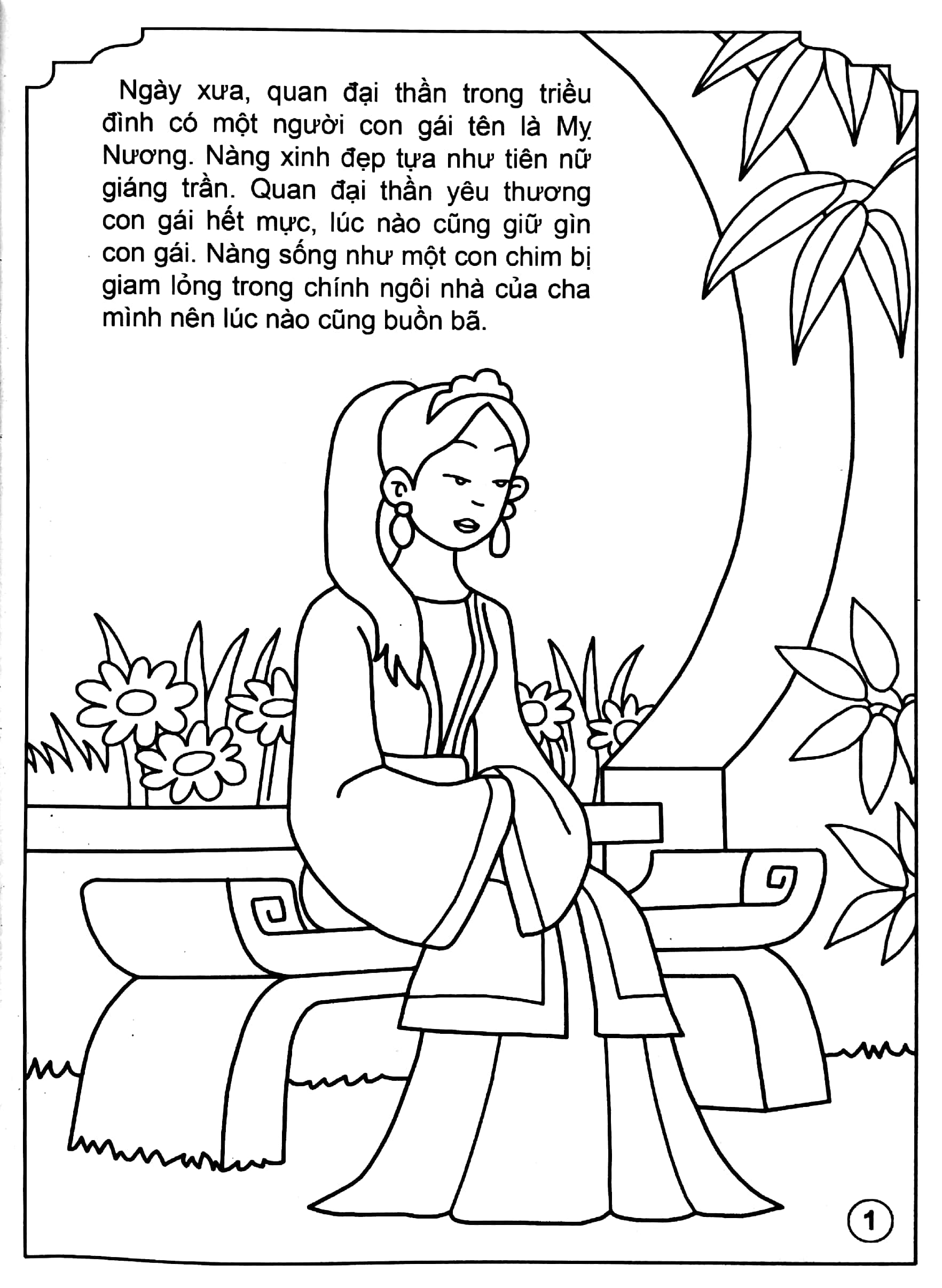 bé tô màu truyện dân gian việt nam - tiếng sáo trương chi - Ảnh 3