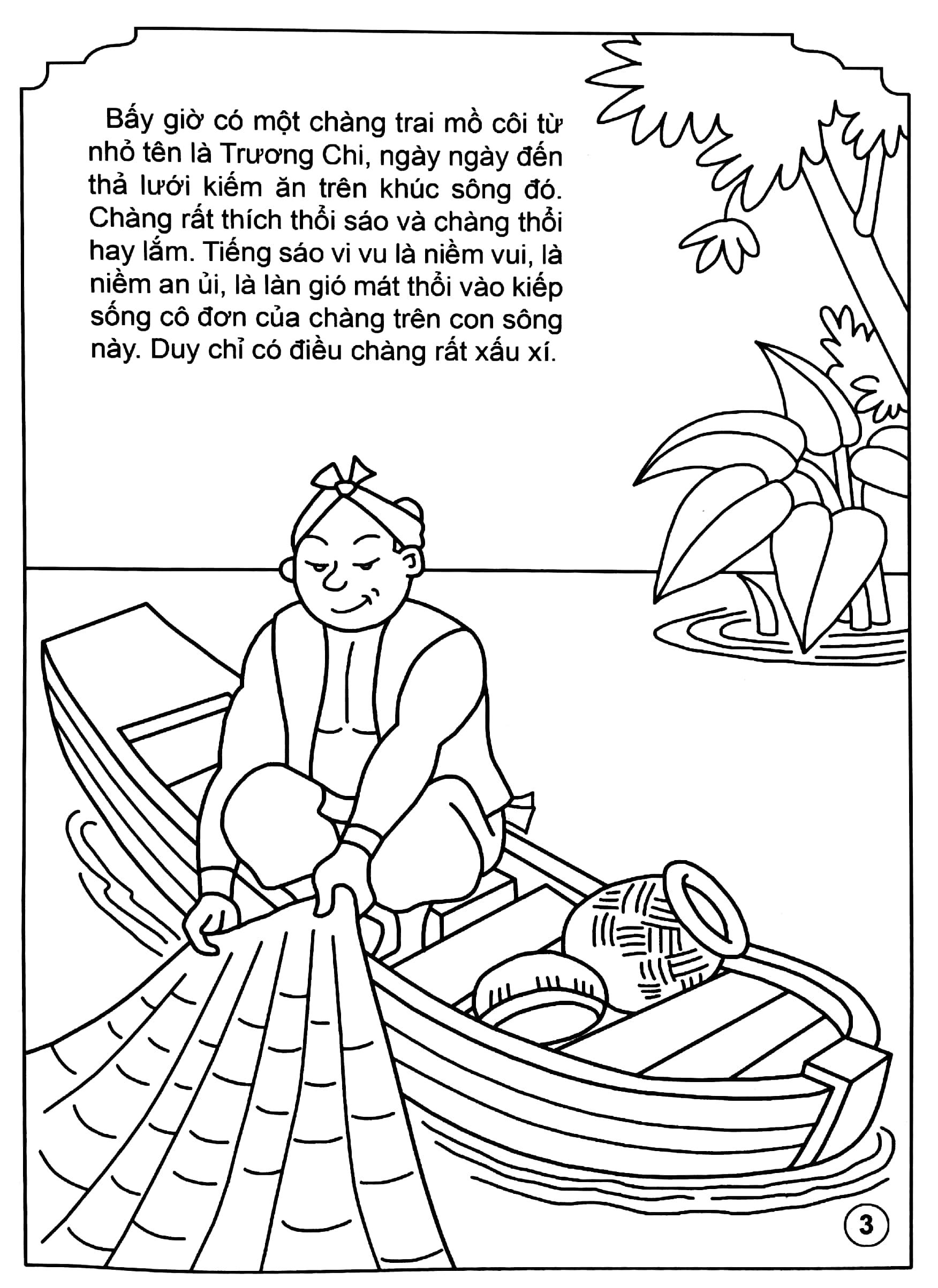 bé tô màu truyện dân gian việt nam - tiếng sáo trương chi - Ảnh 5