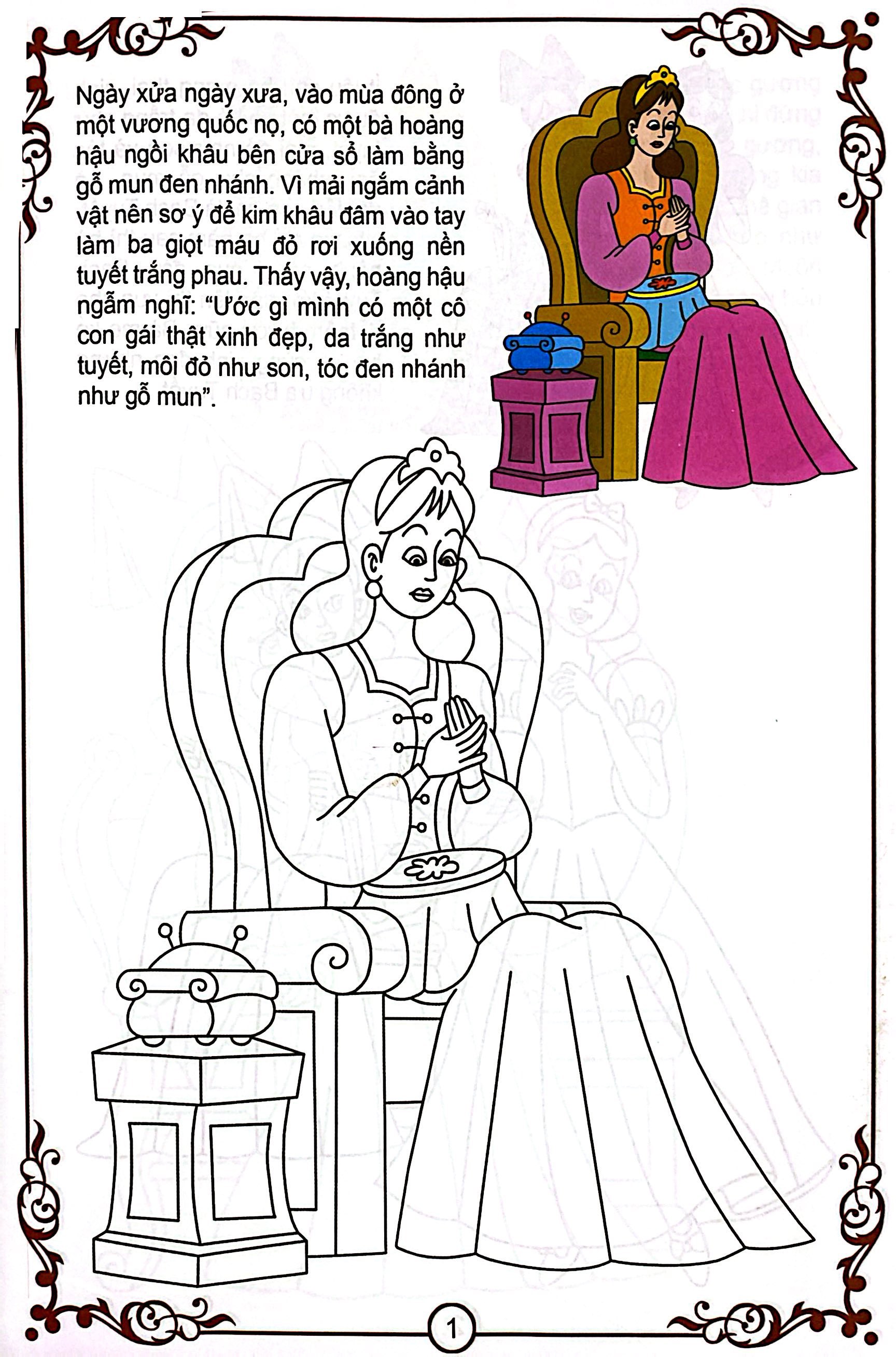 Bé Tô Màu Và Đọc Truyện - Các Nàng Công Chúa - Bạch Tuyết Và Bảy Chú Lùn (Tái Bản 2025) - Ảnh 3