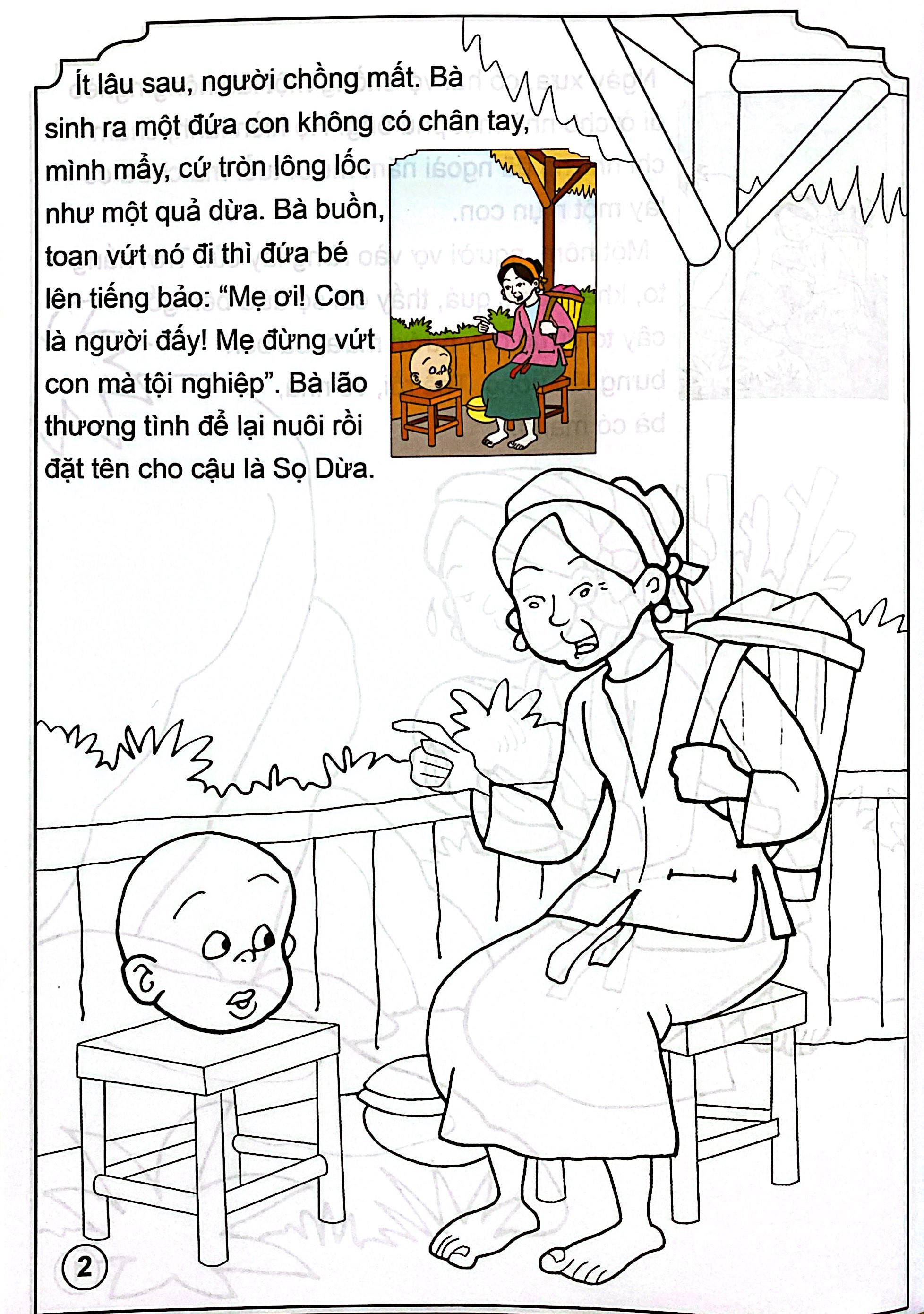 Bé Tô Màu Và Đọc Truyện - Cổ Tích Việt Nam - Chàng Sọ Dừa (Tái Bản 2025) - Ảnh 4