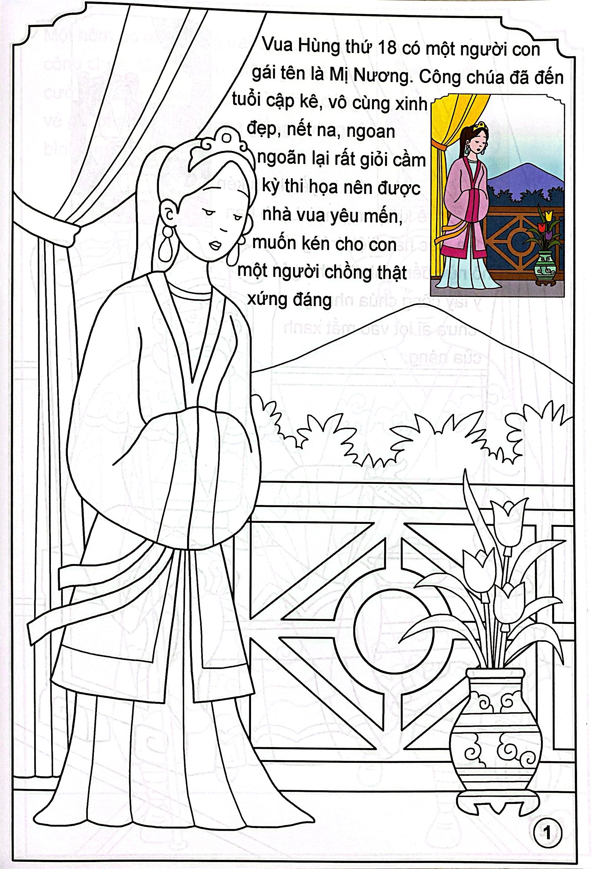 Bé Tô Màu Và Đọc Truyện - Cổ Tích Việt Nam - Sơn Tinh Thủy Tinh (Tái Bản 2025) - Ảnh 3