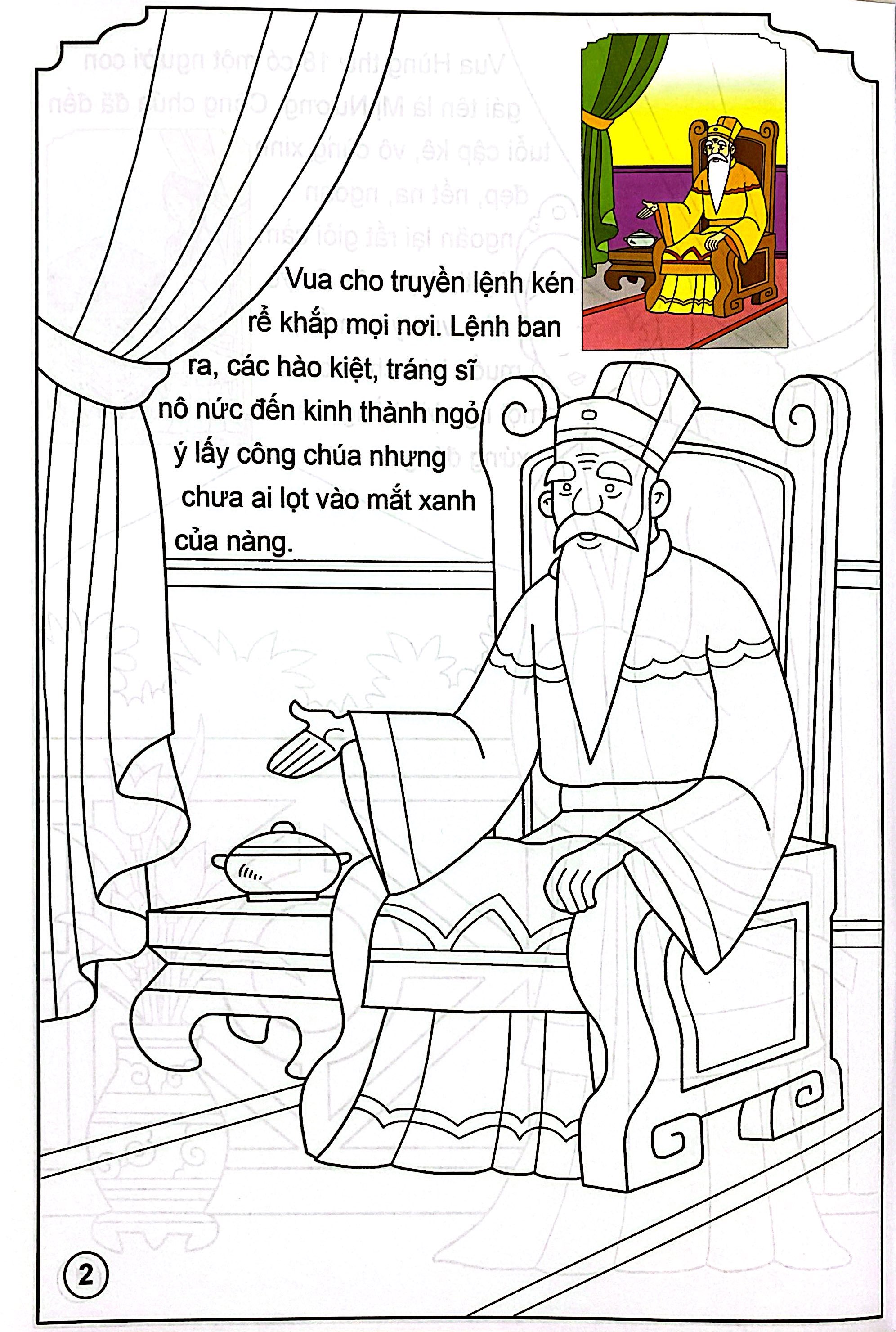 Bé Tô Màu Và Đọc Truyện - Cổ Tích Việt Nam - Sơn Tinh Thủy Tinh (Tái Bản 2025) - Ảnh 4