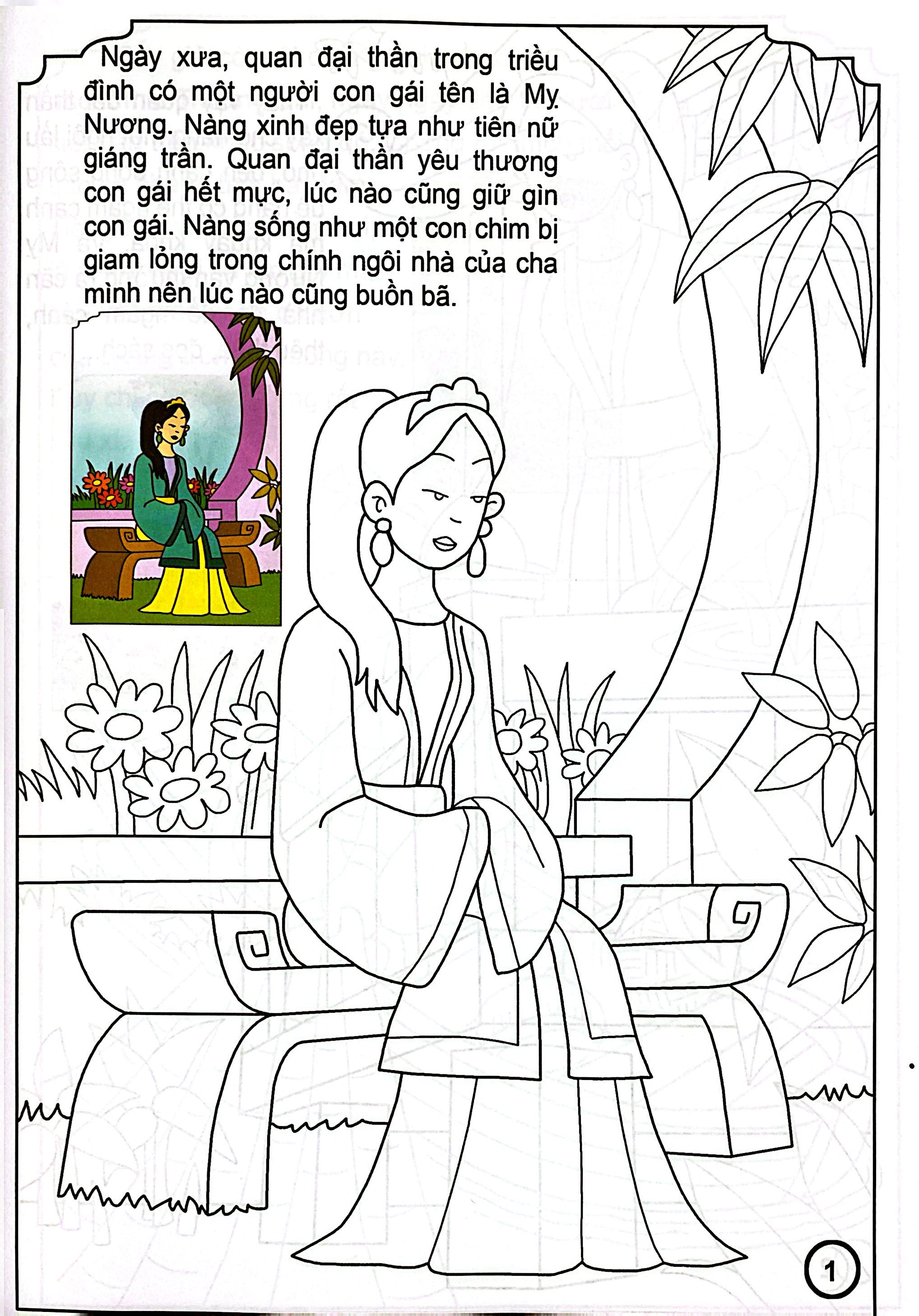 Bé Tô Màu Và Đọc Truyện - Cổ Tích Việt Nam - Tiếng Sáo Trương Chi (Tái Bản 2025) - Ảnh 3