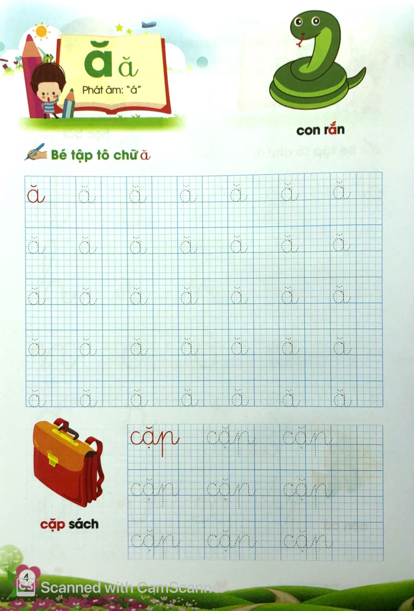 bé tự tin vào lớp 1 - bé tô chữ và ghép vần - Ảnh 5