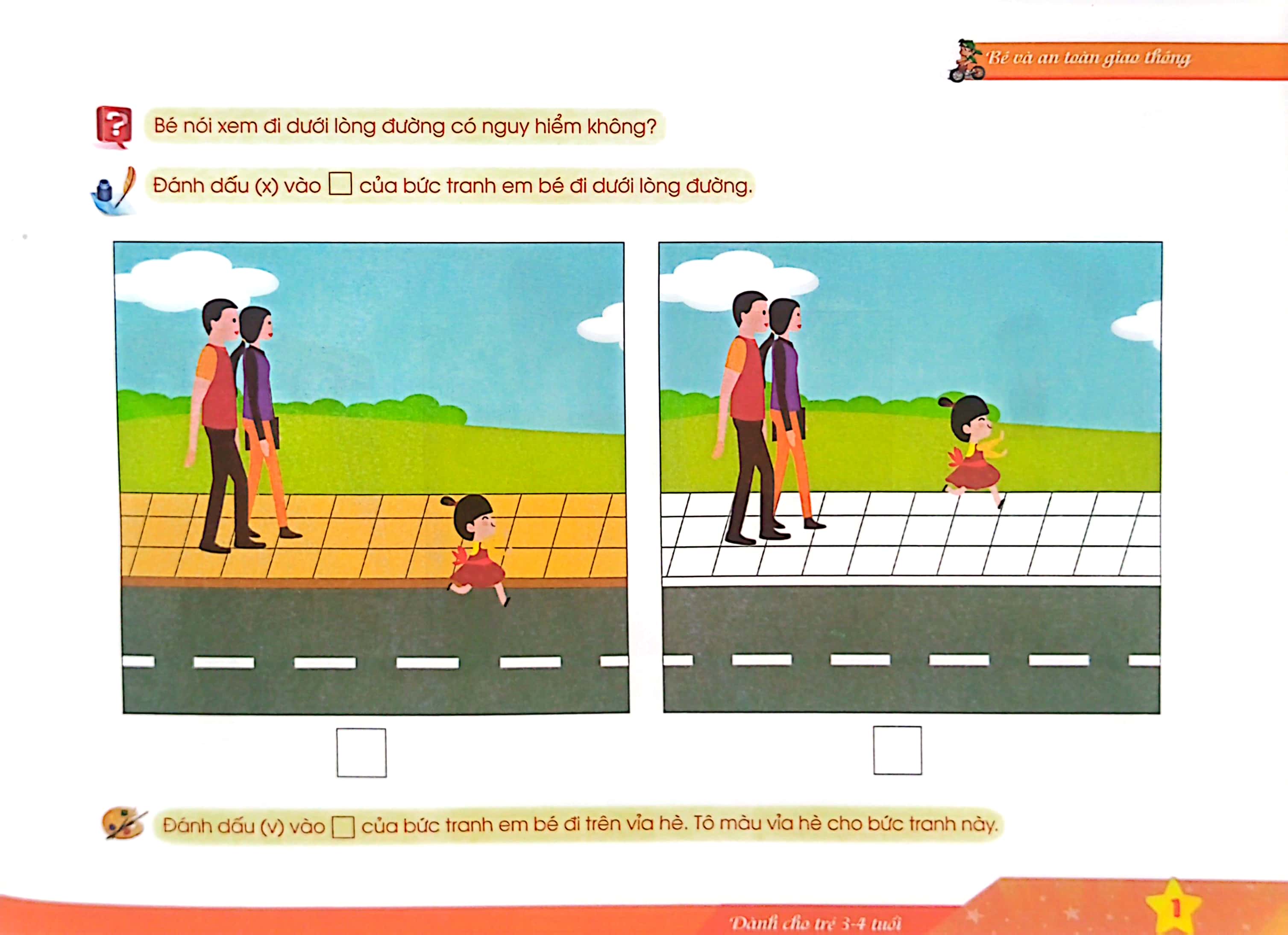 bé và an toàn giao thông (dành cho trẻ 3 - 4 tuổi) - Ảnh 3