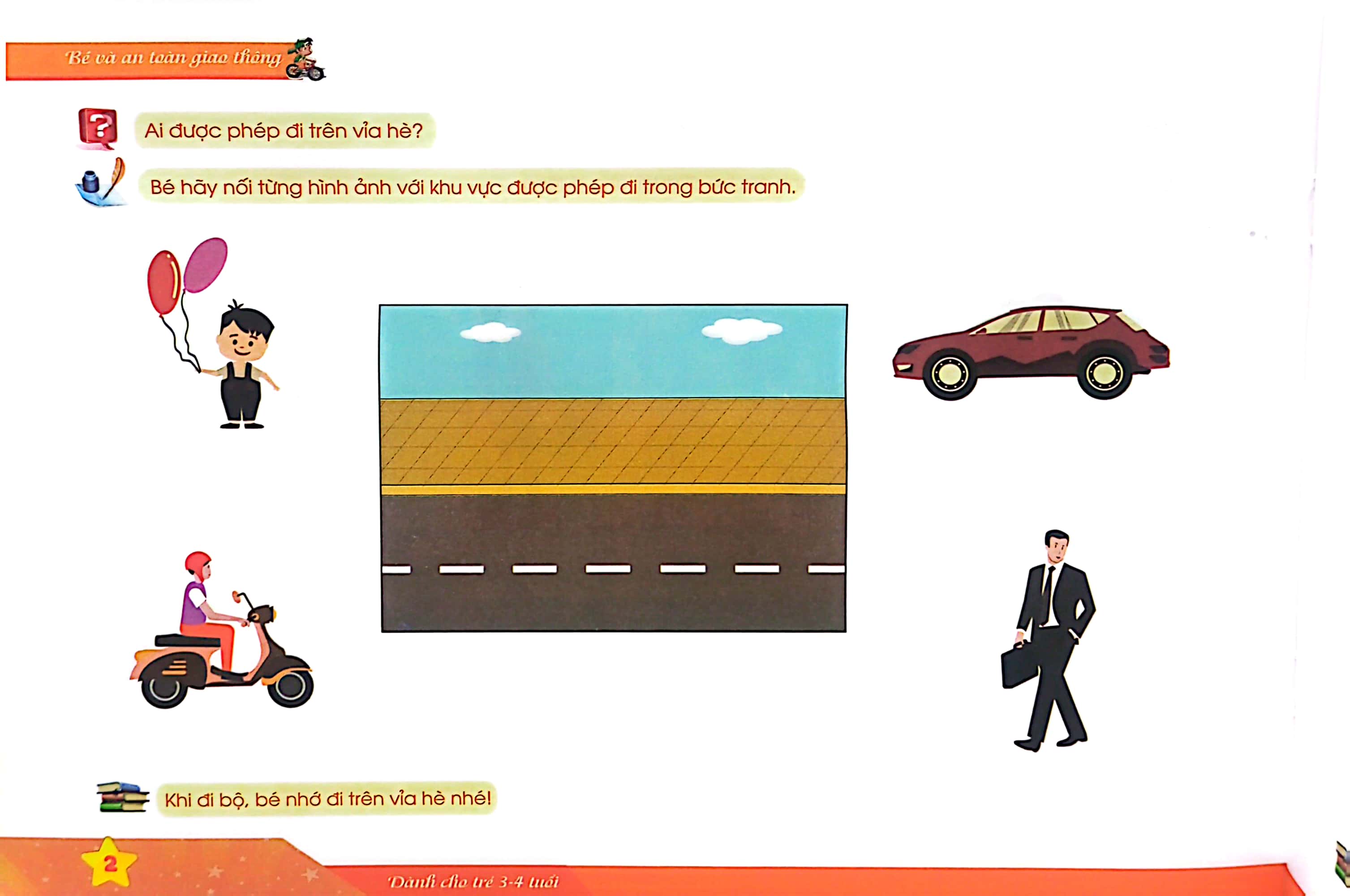 bé và an toàn giao thông (dành cho trẻ 3 - 4 tuổi) - Ảnh 4