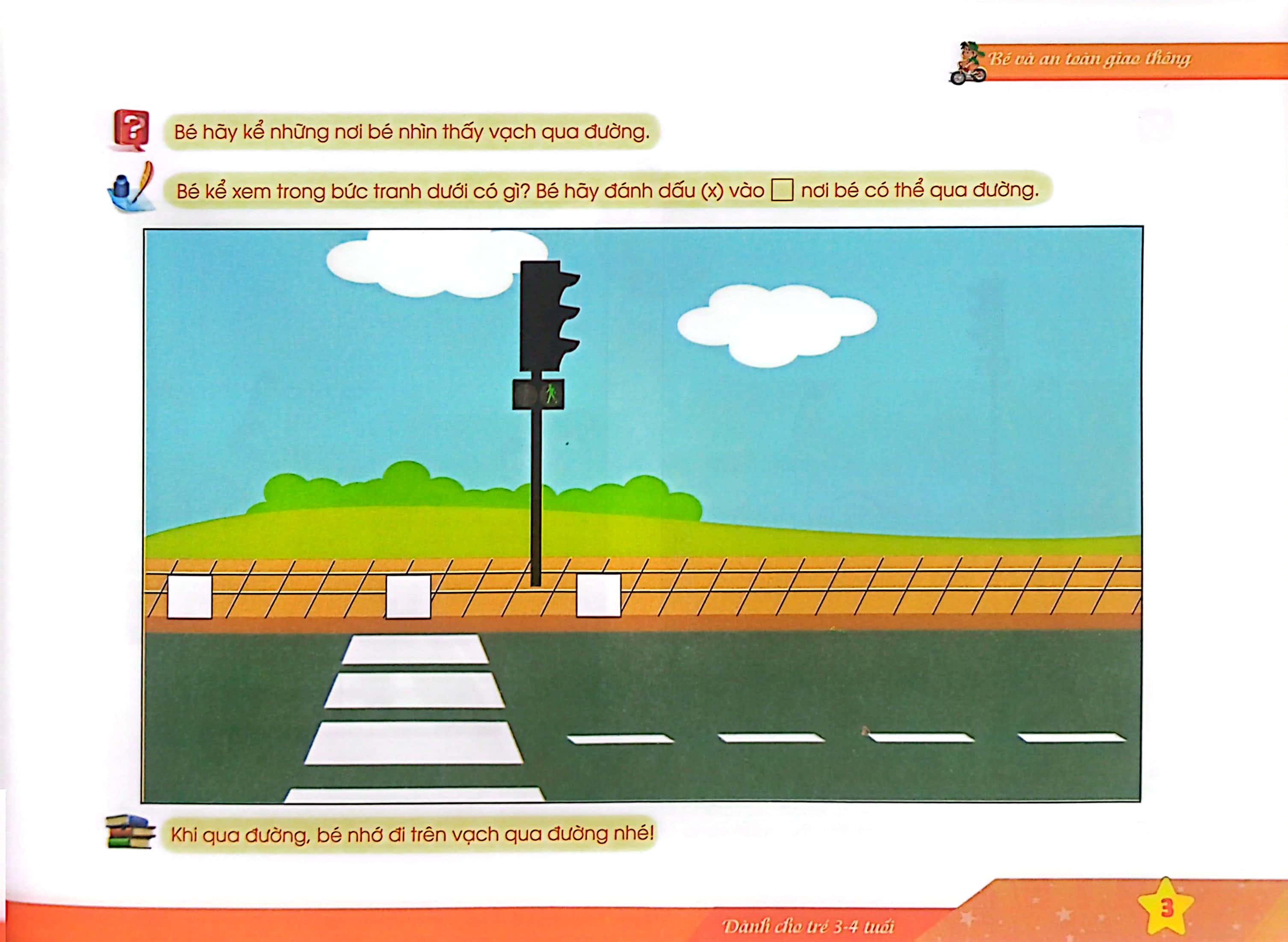 bé và an toàn giao thông (dành cho trẻ 3 - 4 tuổi) - Ảnh 5