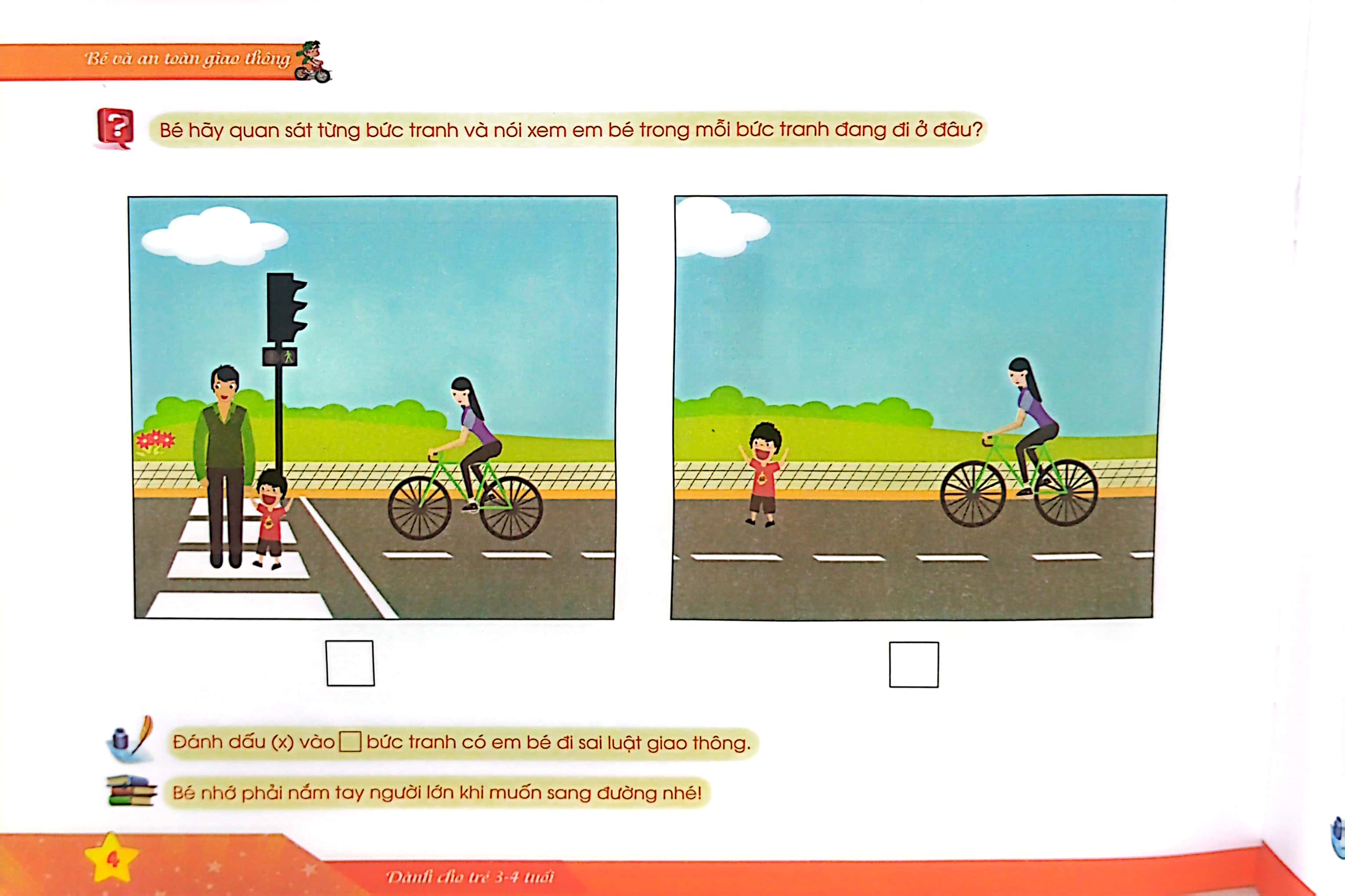 bé và an toàn giao thông (dành cho trẻ 3 - 4 tuổi) - Ảnh 6