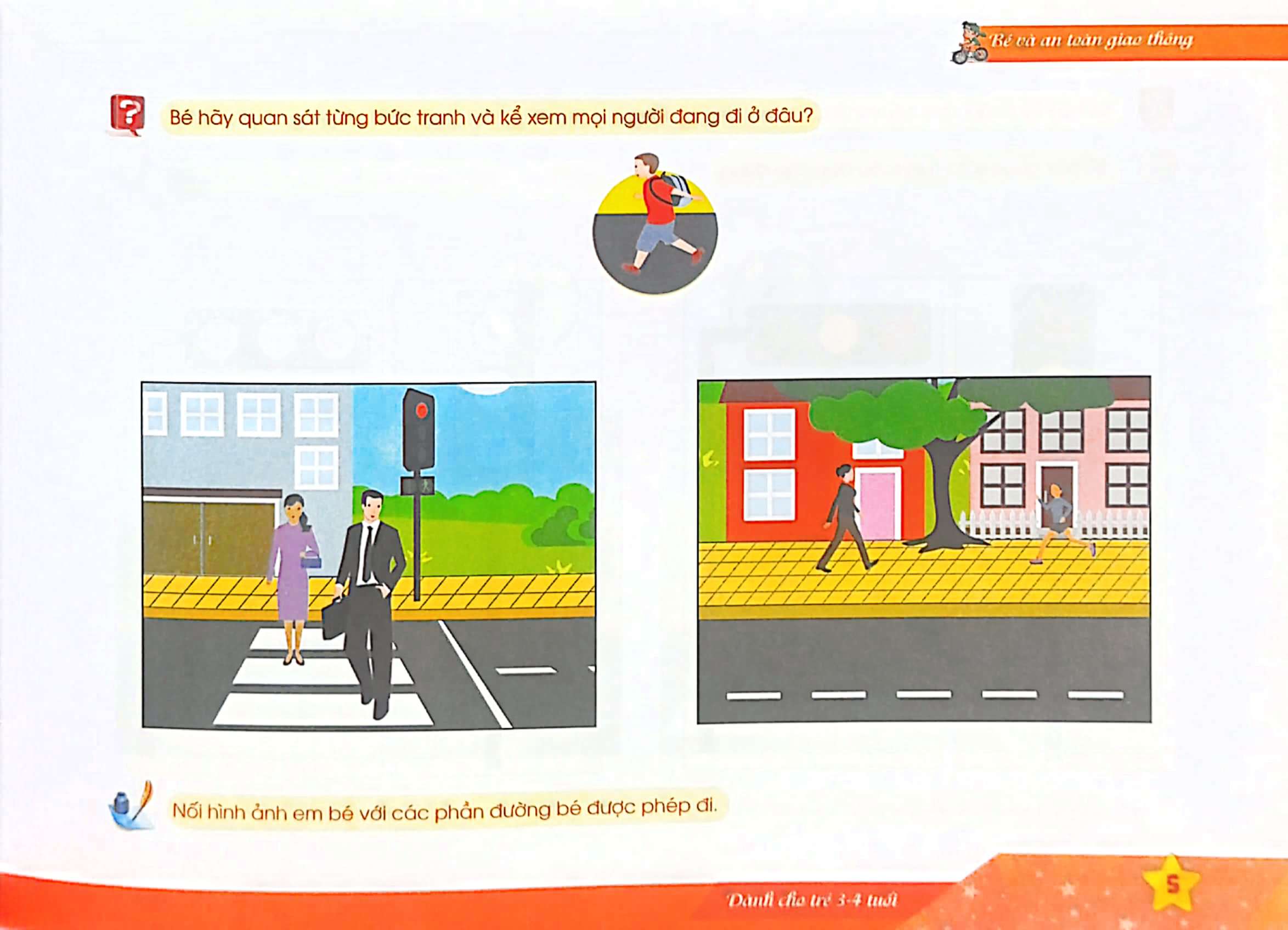 bé và an toàn giao thông (dành cho trẻ 3 - 4 tuổi) - Ảnh 7