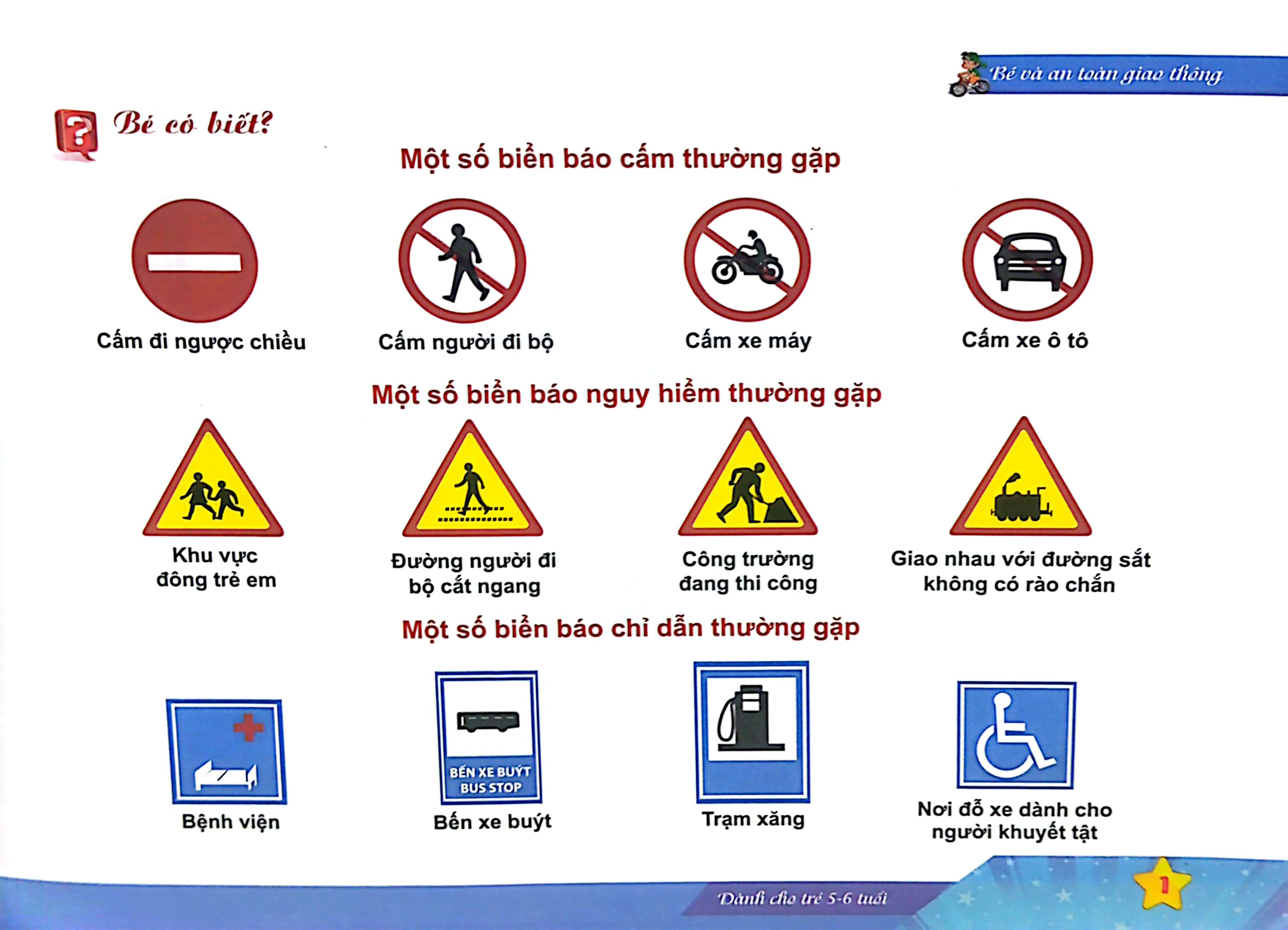 bé và an toàn giao thông (dành cho trẻ 5 - 6 tuổi) - Ảnh 3