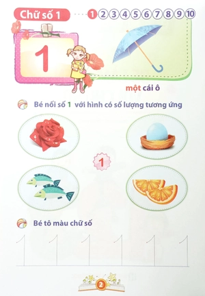 bé vào lớp 1 - bé làm quen với chữ số - Ảnh 4