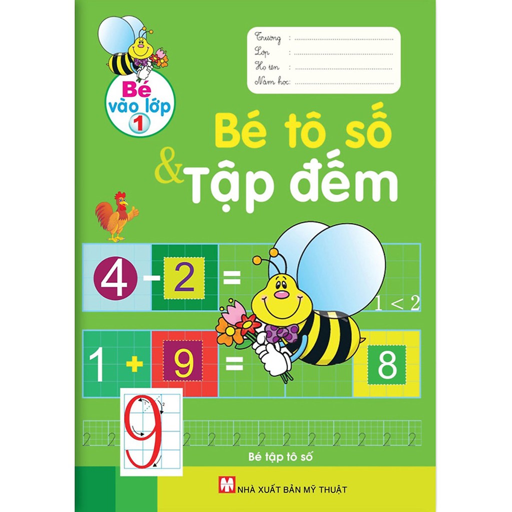 bé vào lớp 1 - bé tô số và tập đếm - Ảnh 2