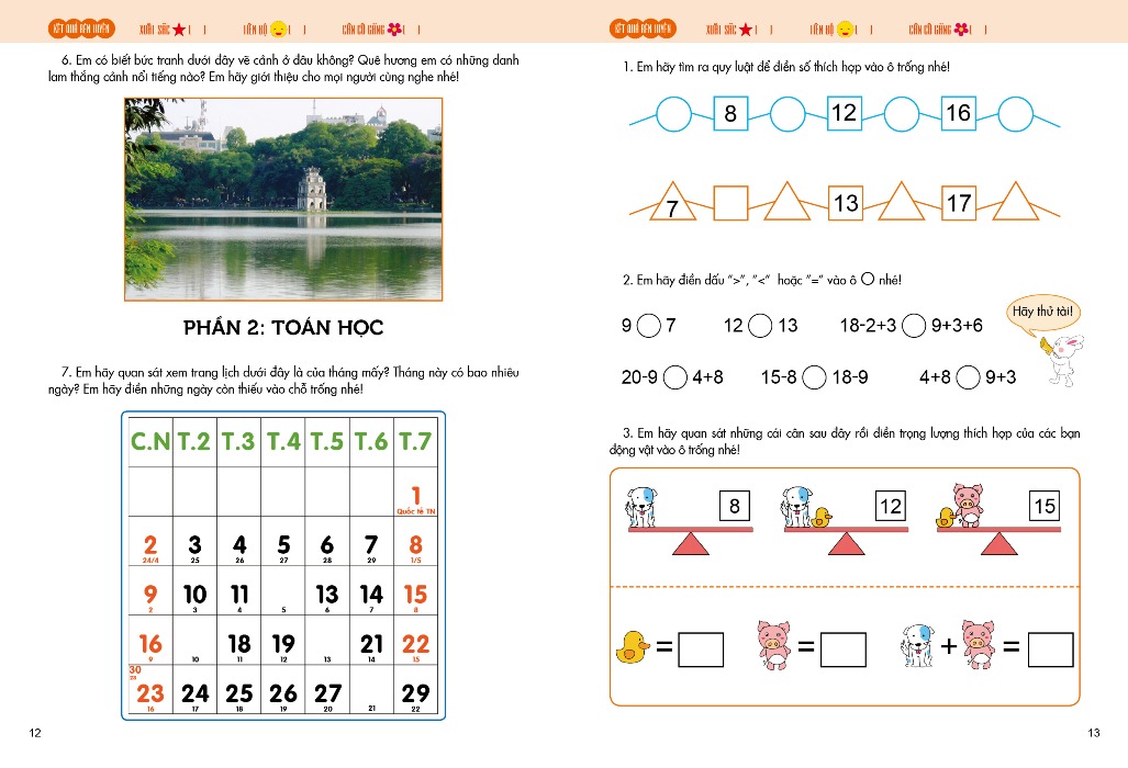 bé vào lớp 1 - đề ôn tập vào lớp 1 - Ảnh 3