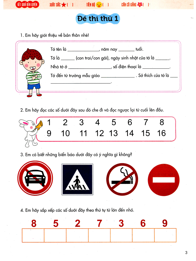 bé vào lớp 1 - đề thi thử vào lớp 1 - Ảnh 5