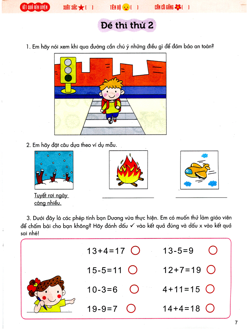 bé vào lớp 1 - đề thi thử vào lớp 1 - Ảnh 9