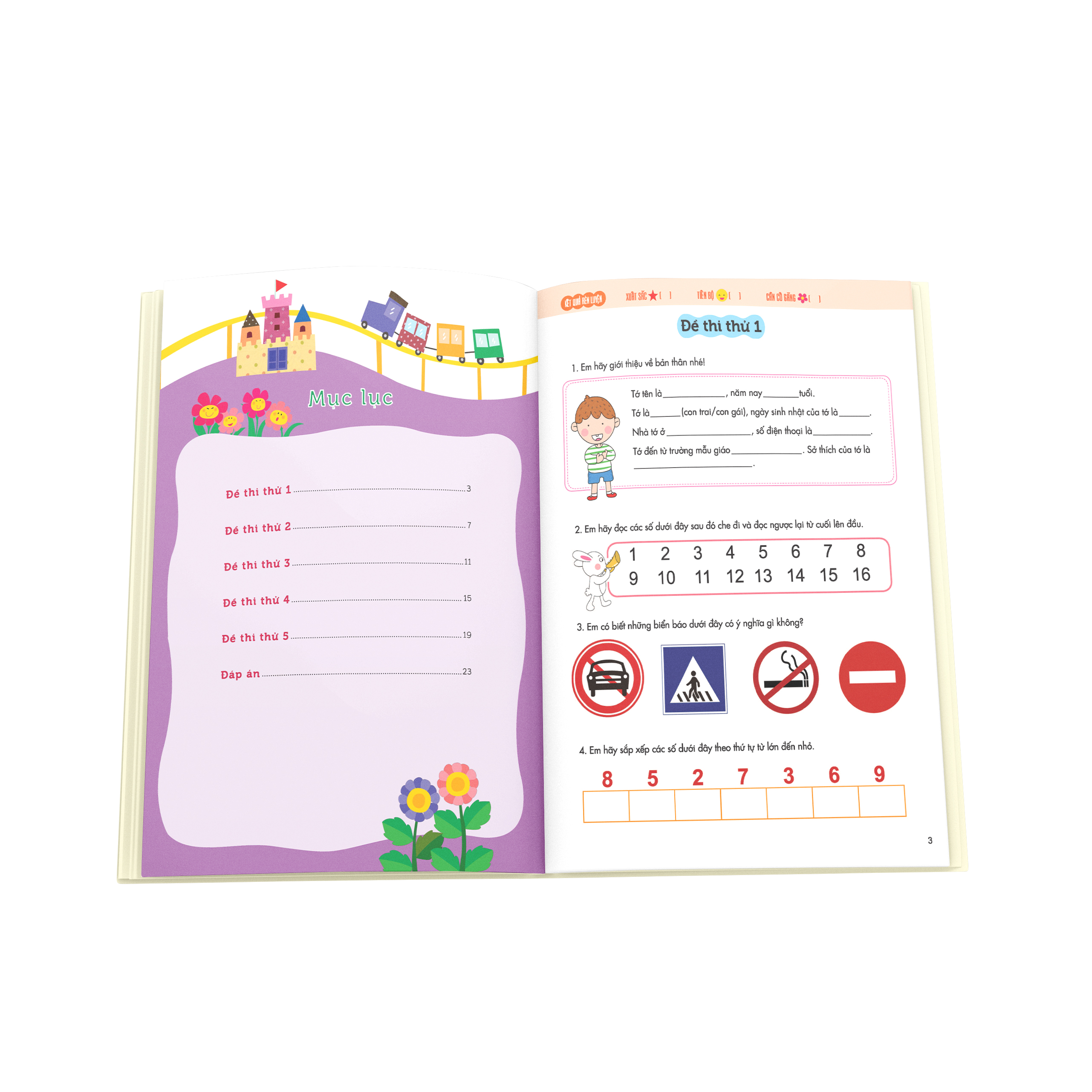 bé vào lớp 1 - đề thi thử vào lớp 1 (dành cho bé từ 4-6 tuổi) - Ảnh 3