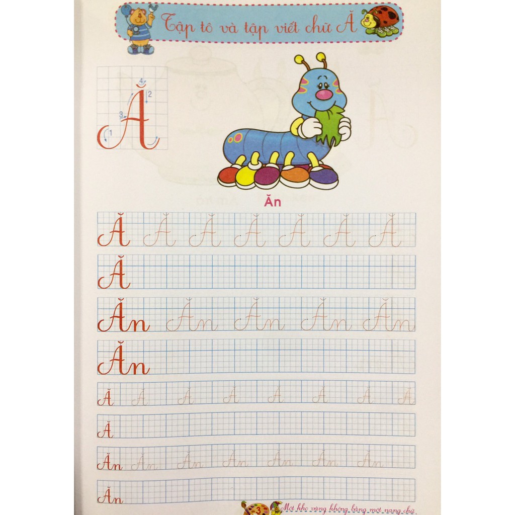 bé vào lớp 1 - tập tô và tập viết chữ hoa - Ảnh 3