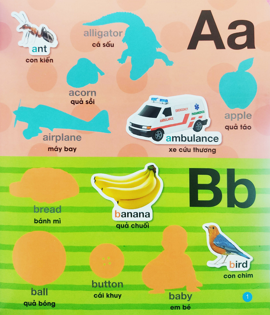 bé vui học tiếng anh cùng sticker - alphabet - bảng chữ cái - Ảnh 5