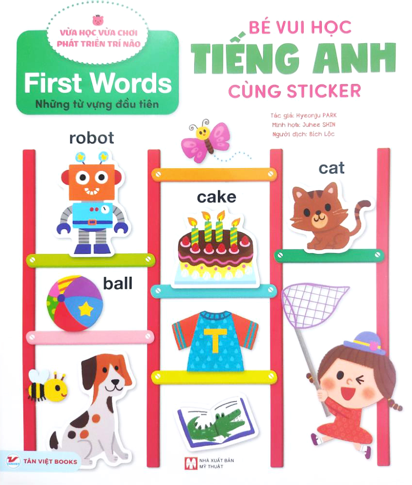 bé vui học tiếng anh cùng sticker - first words - những từ vựng đầu tiên - Ảnh 2