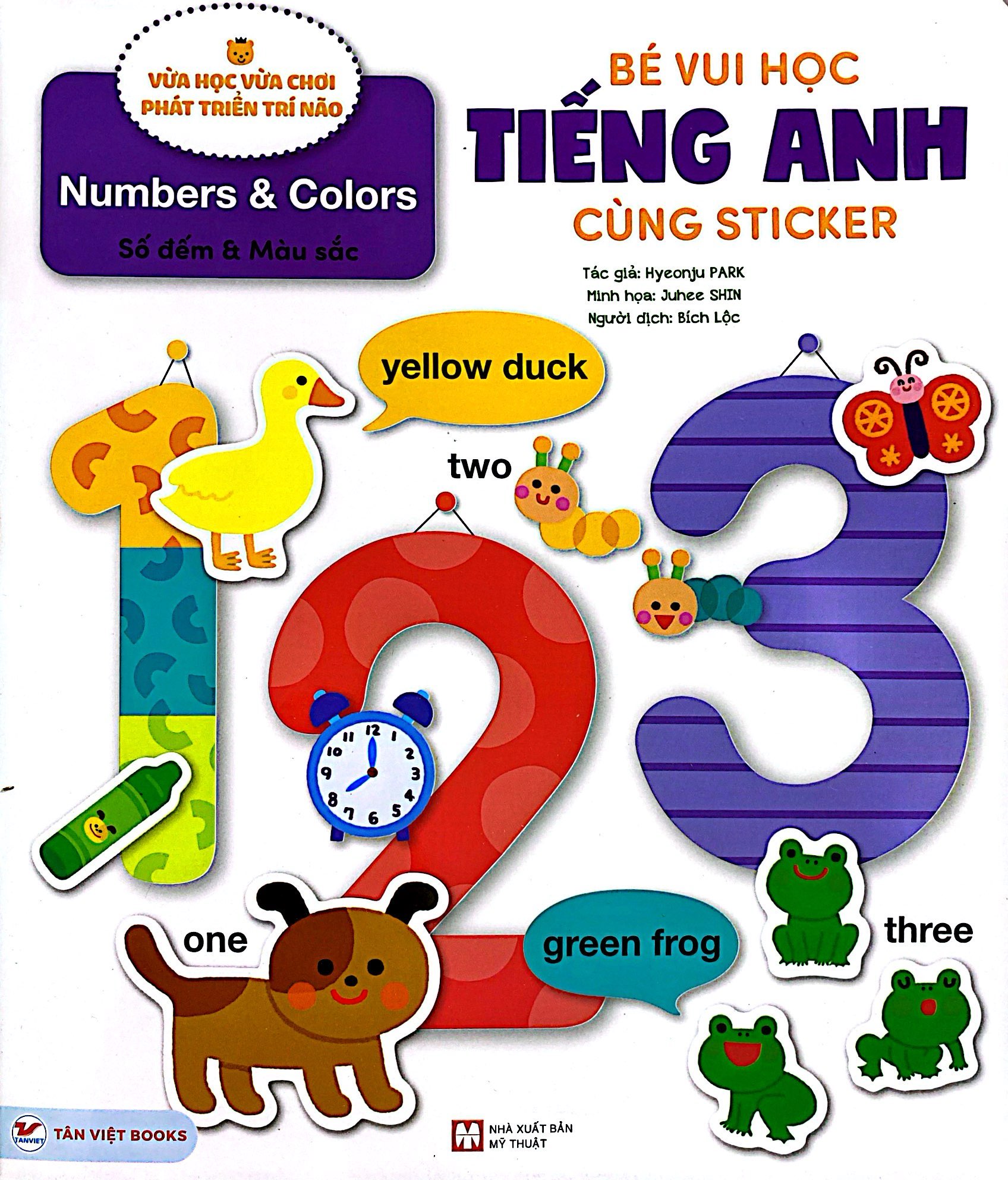 bé vui học tiếng anh cùng sticker - numbers and colors - số đếm và màu sắc - Ảnh 2