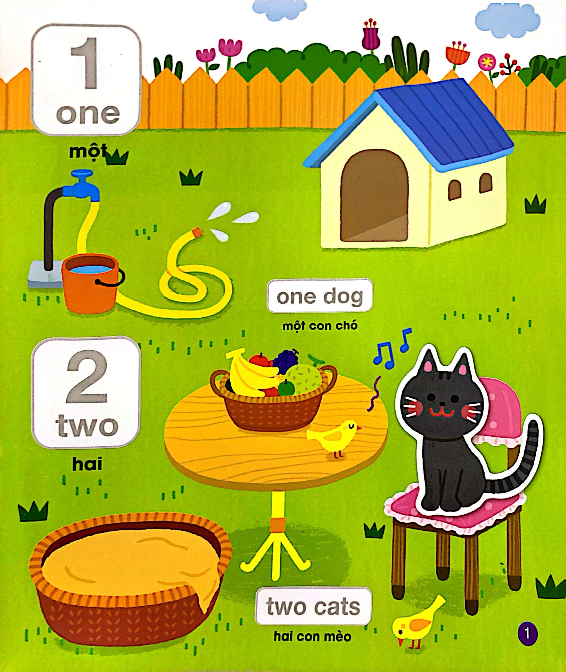 bé vui học tiếng anh cùng sticker - numbers and colors - số đếm và màu sắc - Ảnh 3