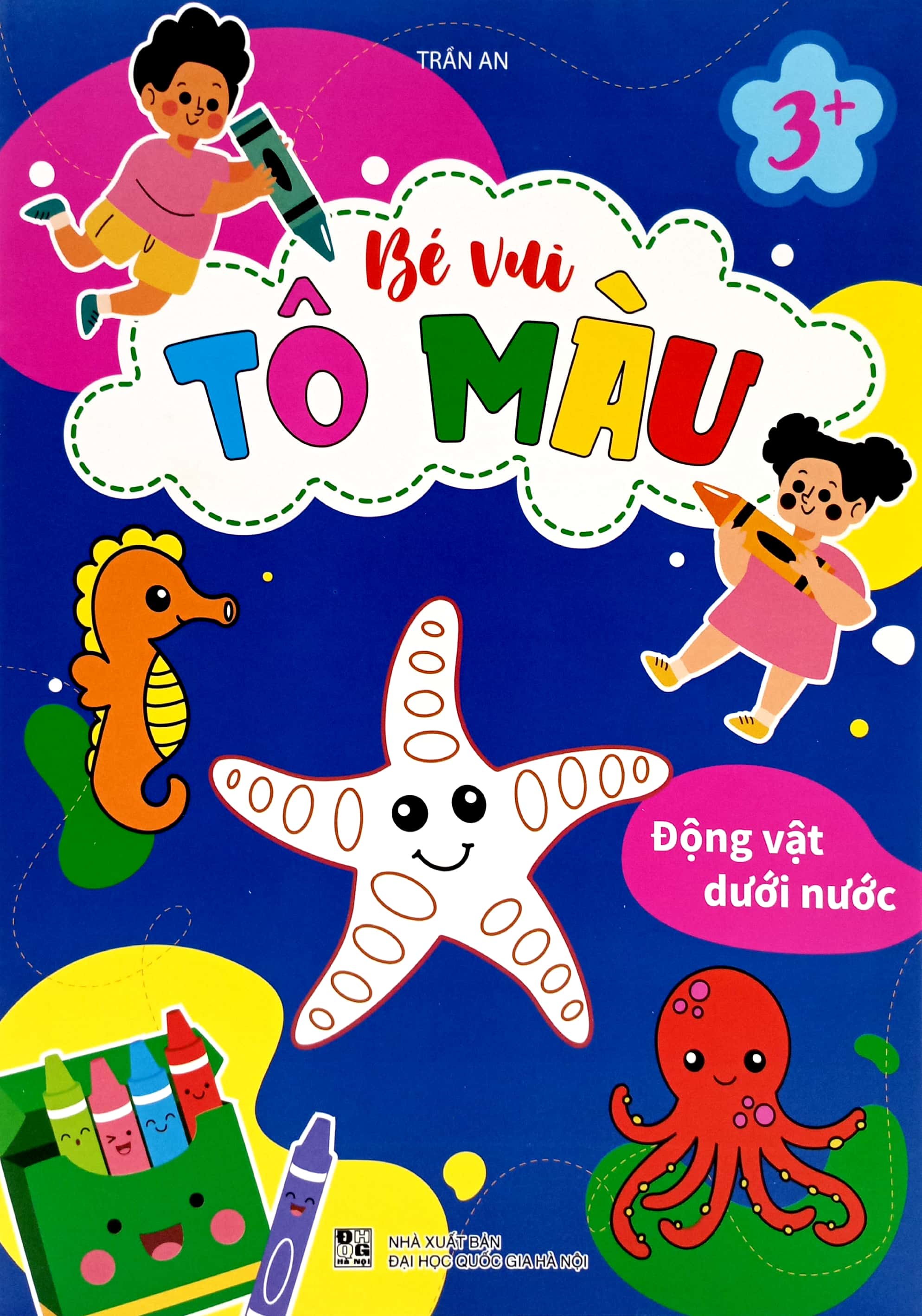 bé vui tô màu - động vật dưới nước - Ảnh 2