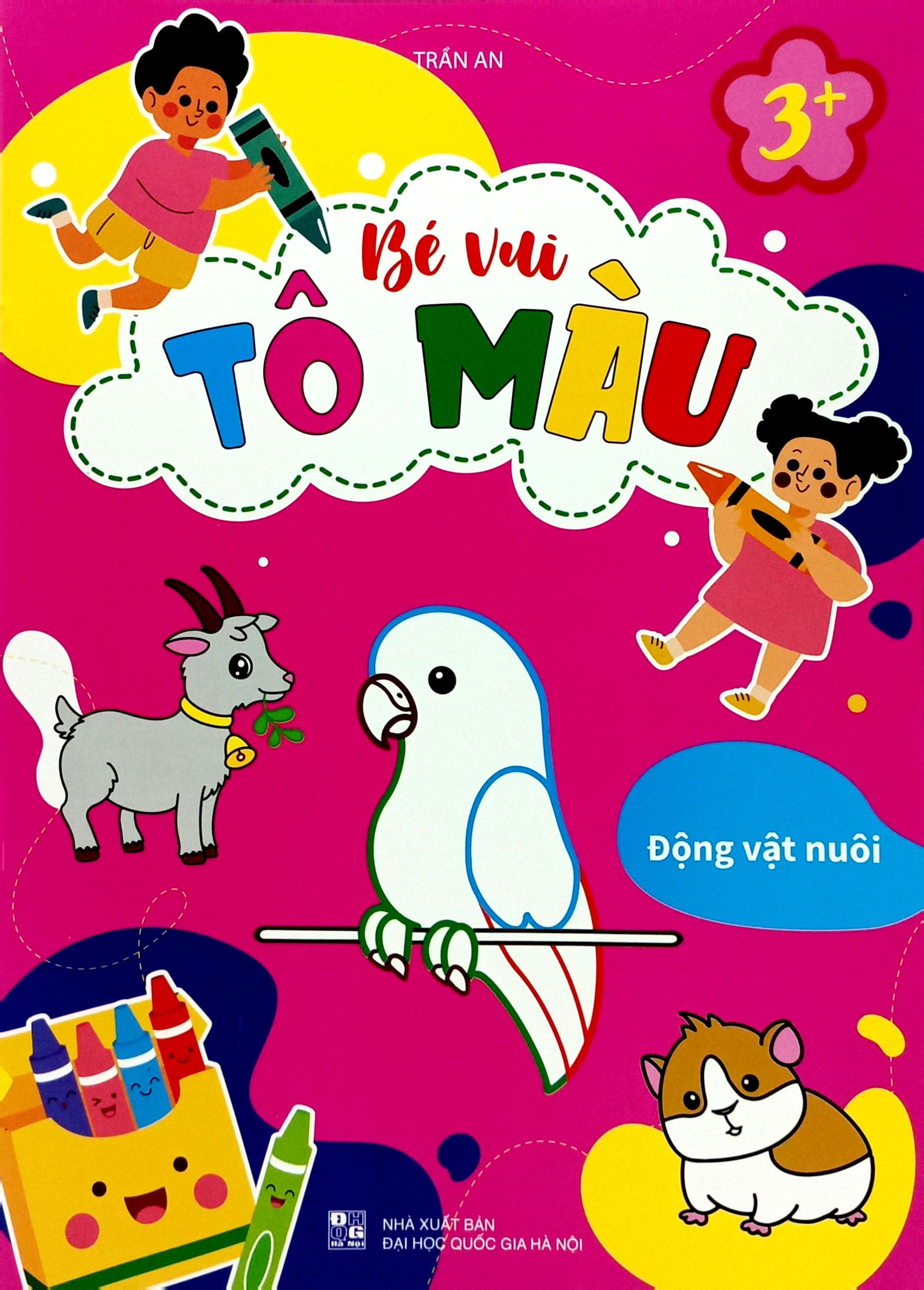 bé vui tô màu - động vật nuôi - Ảnh 2