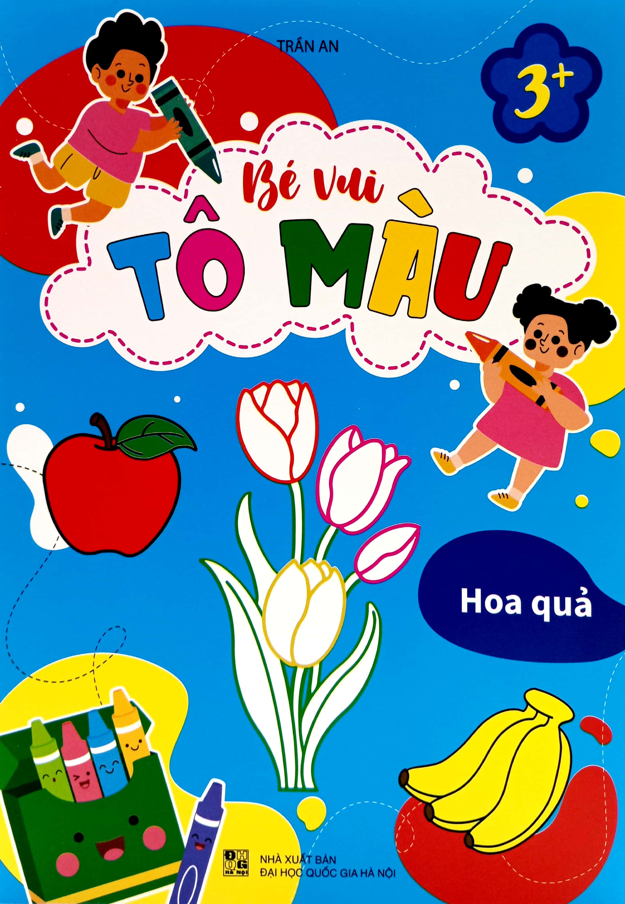 bé vui tô màu - hoa quả - Ảnh 2