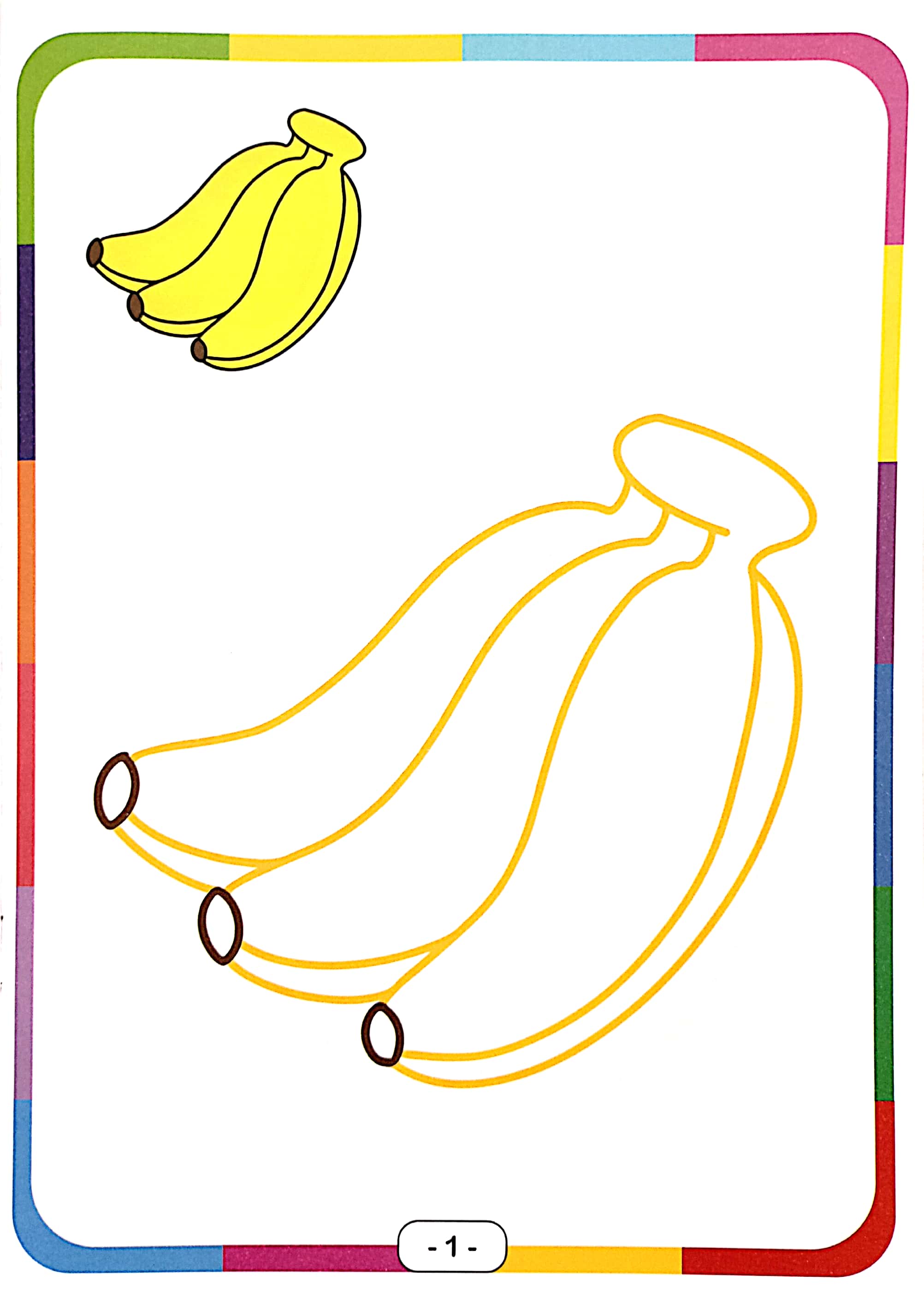 bé vui tô màu - hoa quả - Ảnh 3