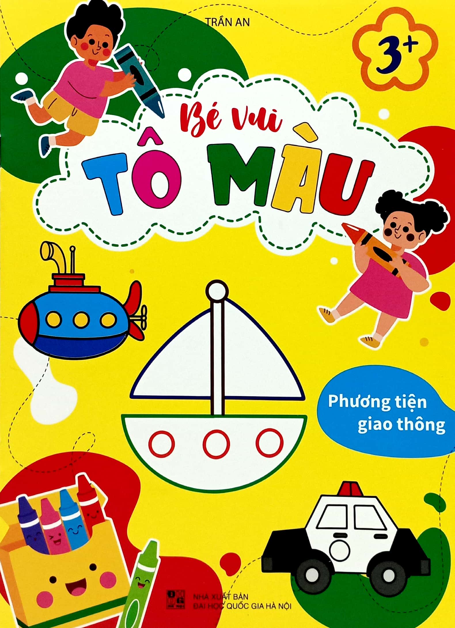 bé vui tô màu - phương tiện giao thông - Ảnh 2