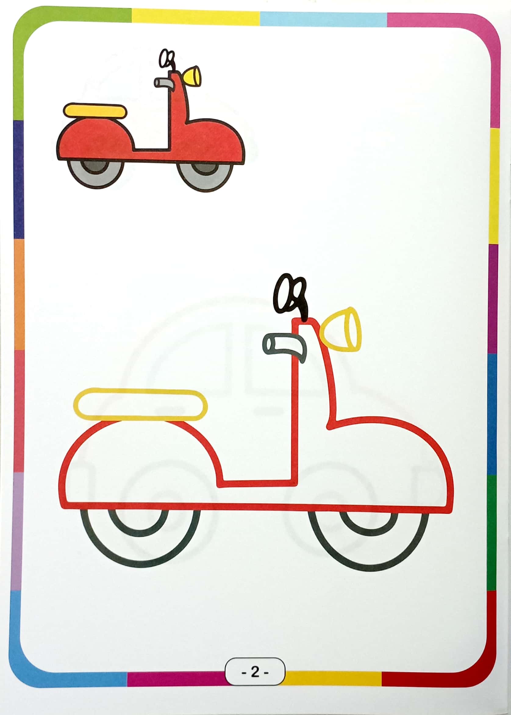 bé vui tô màu - phương tiện giao thông - Ảnh 4