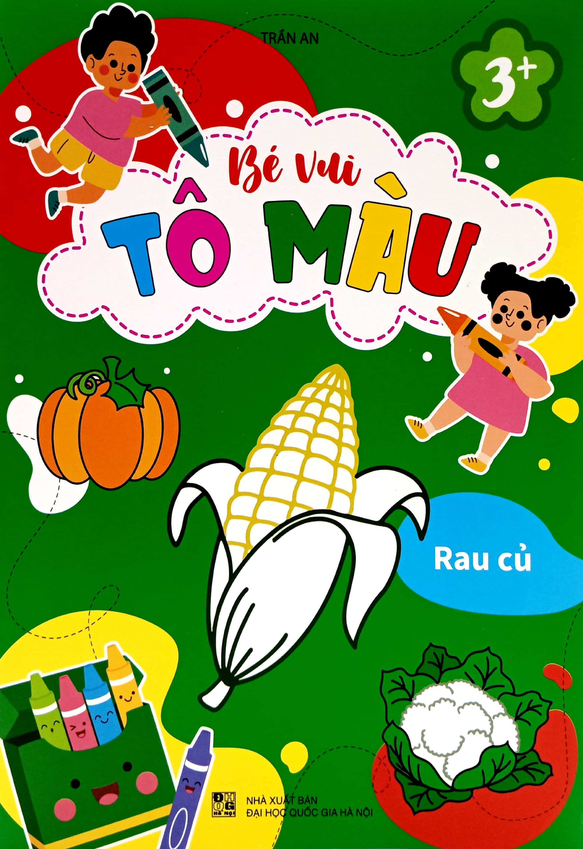 bé vui tô màu - rau củ - Ảnh 2