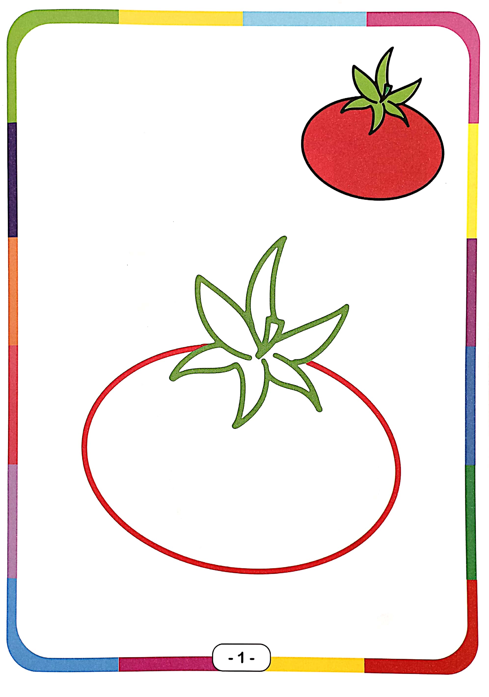 bé vui tô màu - rau củ - Ảnh 3