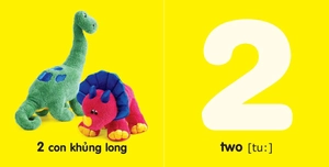 bé yêu đi mẫu giáo - số đếm (song ngữ anh - việt) - Ảnh 3