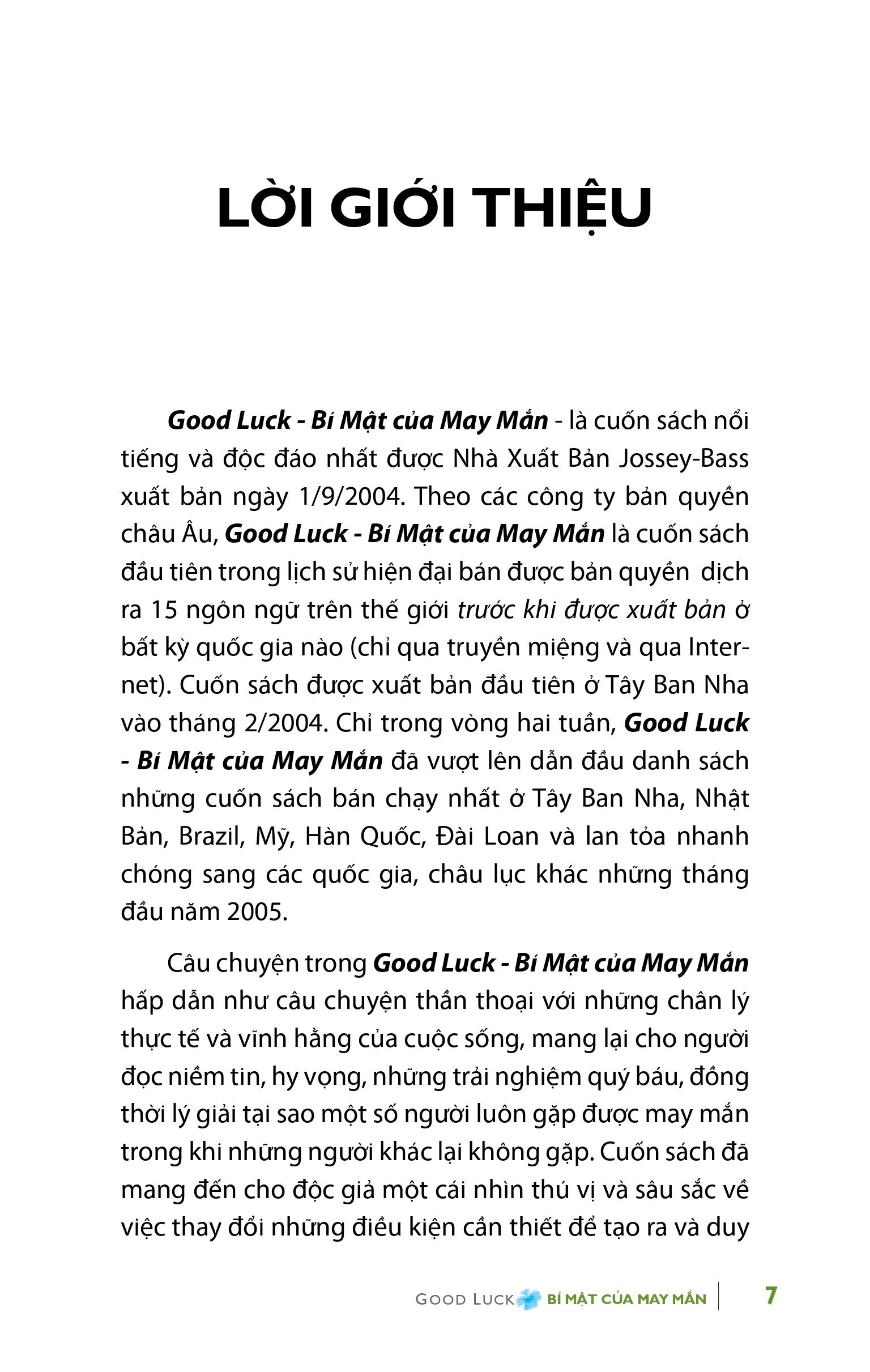 bí mật của may mắn - khổ lớn (tái bản 2021) - Ảnh 3