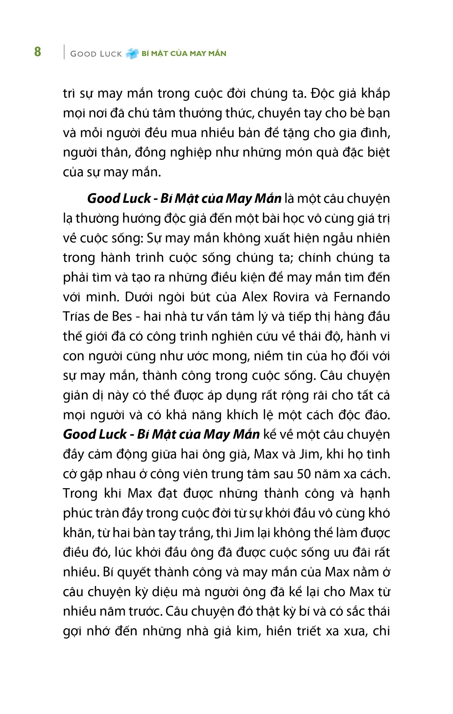 bí mật của may mắn - khổ lớn (tái bản 2021) - Ảnh 4