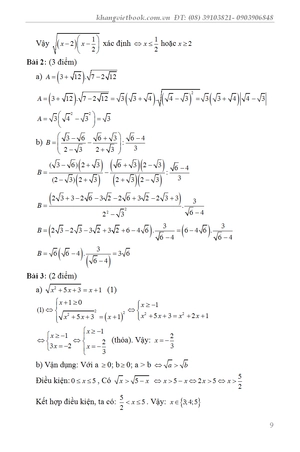 bí quyết đạt điểm 10 kiểm tra định kỳ toán 9 - Ảnh 10