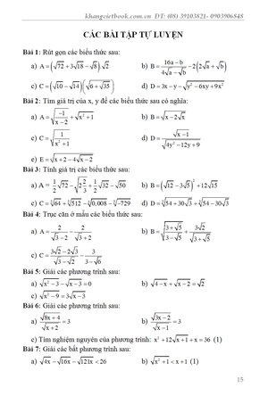 bí quyết đạt điểm 10 kiểm tra định kỳ toán 9 - Ảnh 16