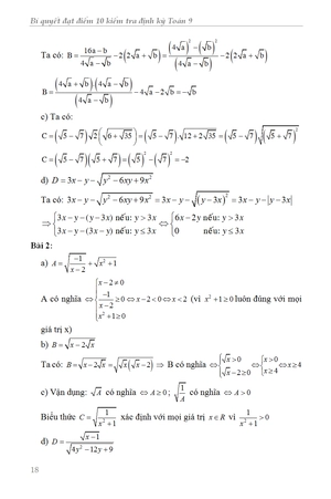 bí quyết đạt điểm 10 kiểm tra định kỳ toán 9 - Ảnh 19