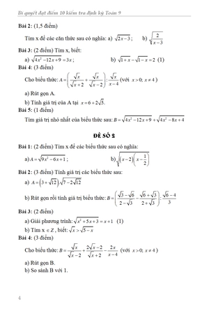 bí quyết đạt điểm 10 kiểm tra định kỳ toán 9 - Ảnh 5