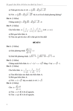 bí quyết đạt điểm 10 kiểm tra định kỳ toán 9 - Ảnh 7