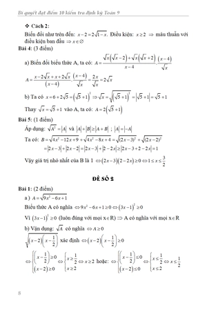bí quyết đạt điểm 10 kiểm tra định kỳ toán 9 - Ảnh 9