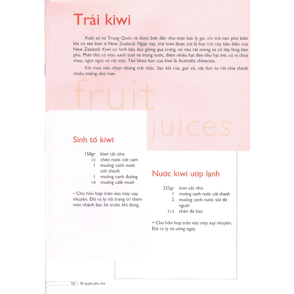 bí quyết pha chế sinh tố & nước ép trái cây (tái bản) - Ảnh 8