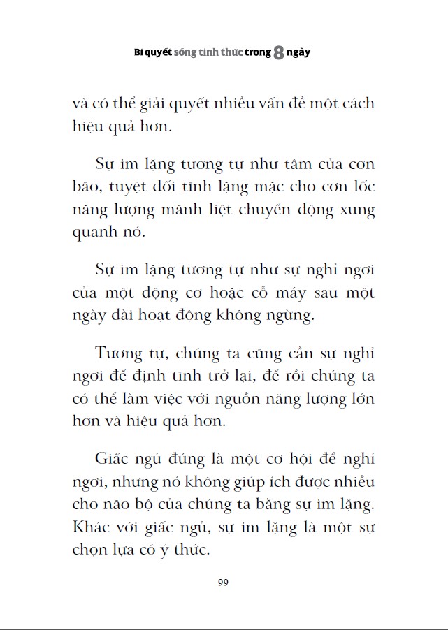 bí quyết sống tỉnh thức trong 8 ngày - Ảnh 9